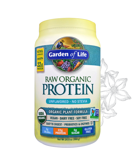 Raw Org Protein Powder – Vanilla 22oz